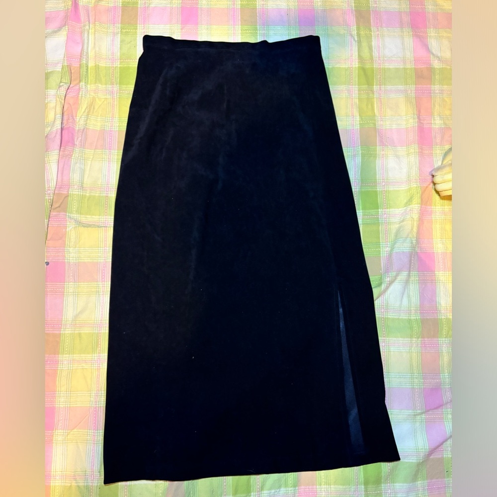 vintage velvet maxi skirt